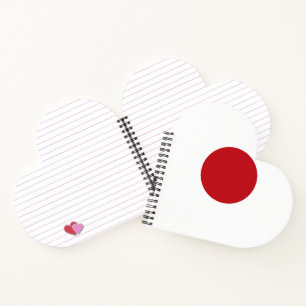 Japanische Flagge Notizblock