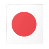 Japanische Flagge Notizblock (Vorderseite)