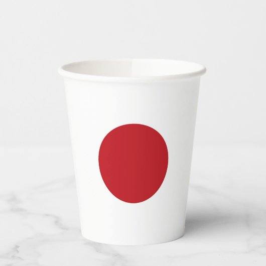 Japanische Flagge Pappbecher (Links)