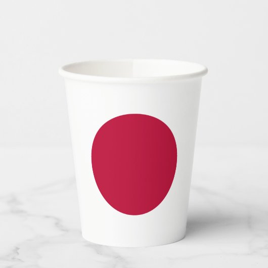 Japanische Flagge Pappbecher (Links)