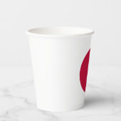 Japanische Flagge Pappbecher (Vorderseite)