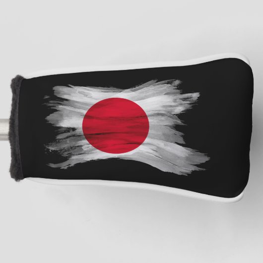 Japanische Flagge Pinselstrich, nationale Flagge Golf Headcover (Vorderseite)