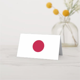 Japanische Flagge Platzkarte