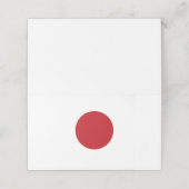 Japanische Flagge Platzkarte (Außenseite Aufgefaltet)