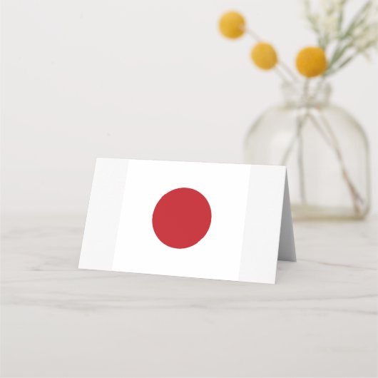 Japanische Flagge Platzkarte (Vorderseite)