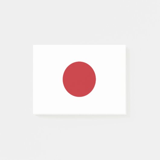 Japanische Flagge Post-it Klebezettel (Vorderseite)