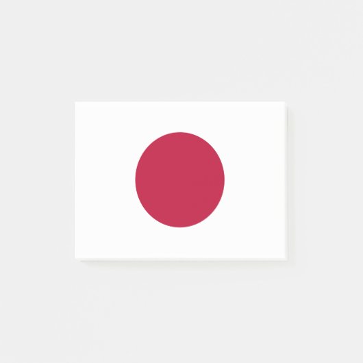 Japanische Flagge Post-it Klebezettel (Vorderseite)