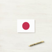 Japanische Flagge Post-it Klebezettel (Auf Schreibtisch)