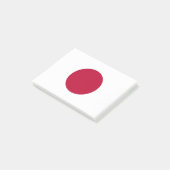 Japanische Flagge Post-it Klebezettel (angewinkelt)