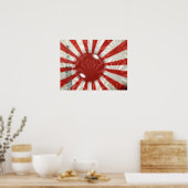 Japanische Flagge Poster (Küche)