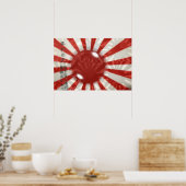 Japanische Flagge Poster (Küche)