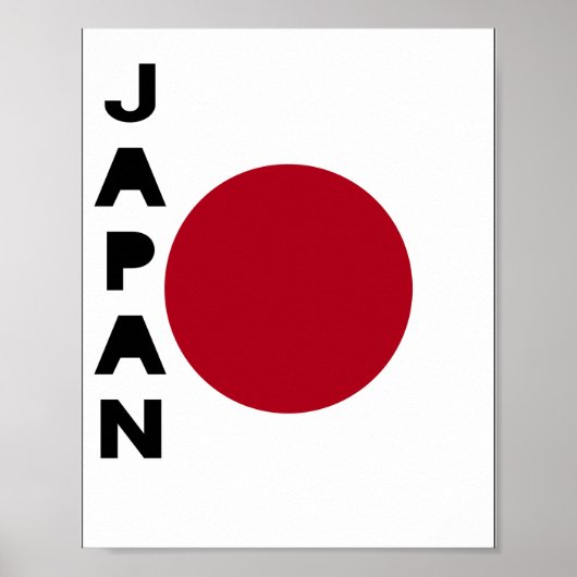 Japanische Flagge Poster (Vorne)