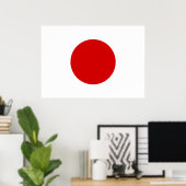 Japanische Flagge Poster (Heimbüro)