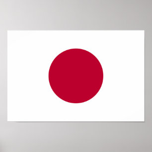 Japanische Flagge Poster