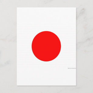 Japanische Flagge Postkarte