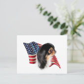 Japanische Flagge Postkarte (Stehend Vorderseite)