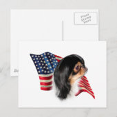 Japanische Flagge Postkarte (Vorne/Hinten)