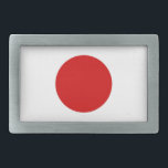 Japanische Flagge Rechteckige Gürtelschnalle<br><div class="desc">Gürtelschnalle</div>