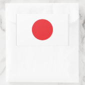 Japanische Flagge Rechteckiger Aufkleber (Tasche)