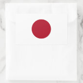 Japanische Flagge Rechteckiger Aufkleber (Tasche)