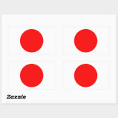 Japanische Flagge Rechteckiger Aufkleber (Blatt)