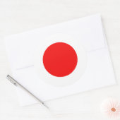 Japanische Flagge Runder Aufkleber (Umschlag)