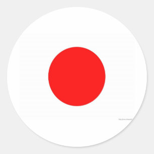 Japanische Flagge Runder Aufkleber