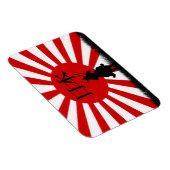 Japanische Flagge & Samurai Warrior Nippon Magnet (Rechte Seite)