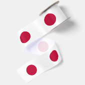 Japanische Flagge Satinband (Rückseite)