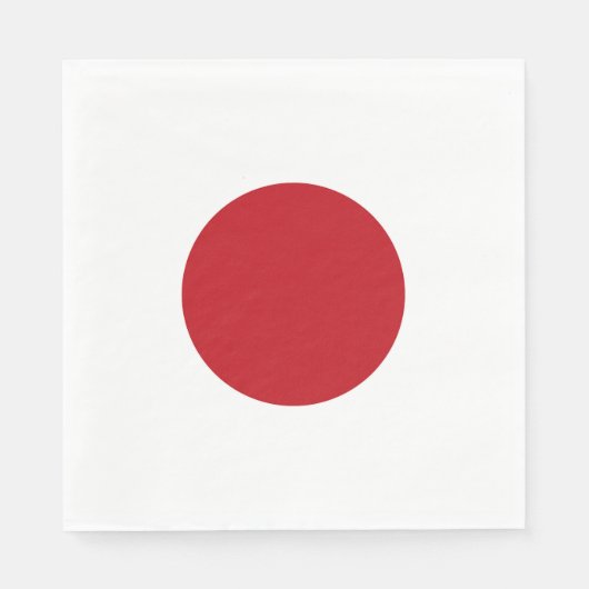 Japanische Flagge Serviette (Vorderseite)