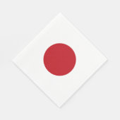 Japanische Flagge Serviette (Ecke)