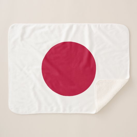 Japanische Flagge Sherpadecke (Vorderseite (Horizontal))