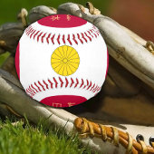 Japanische Flagge, Siegel und Japan / Baseball-Bal Baseball