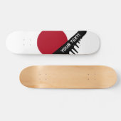 Japanische Flagge Skateboard (Horizontal)
