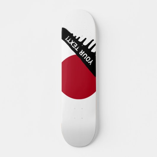 Japanische Flagge Skateboard (Vorne)
