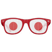 Japanische Flagge Sonnenbrille (Vorderseite)
