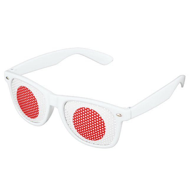 Japanische Flagge Sonnenbrille (Schrägansicht)