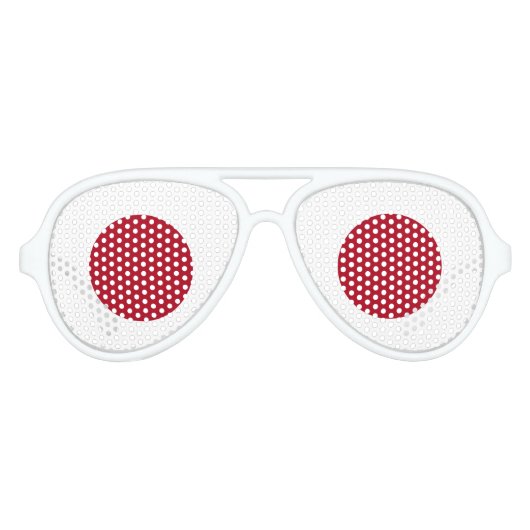 Japanische Flagge Sonnenbrille (Vorderseite)