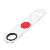 Japanische Flagge Speed Flaschenöffner (Rückseite Schrägansicht)