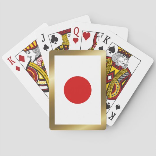 Japanische Flagge Spielkarten (Rückseite)