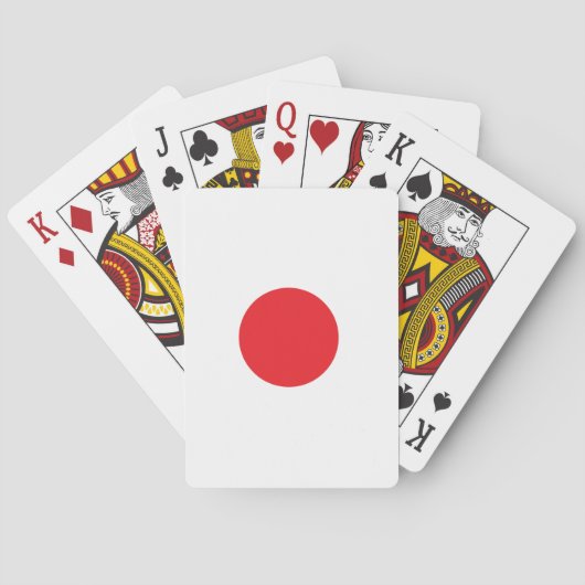 Japanische Flagge Spielkarten (Rückseite)