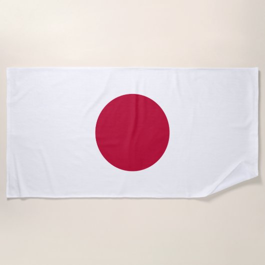 Japanische Flagge Strandtuch (Vorderseite)