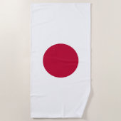 Japanische Flagge Strandtuch (Vorderseite)