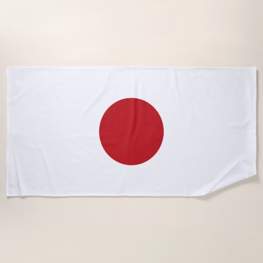 Japanische Flagge Strandtuch (Vorderseite)