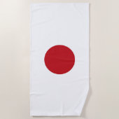 Japanische Flagge Strandtuch (Vorderseite)
