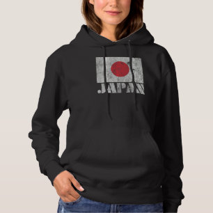 Japanische Flagge Vintages Land Souvenir Hoodie