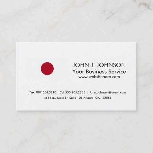 Japanische Flagge Visitenkarte (Vorderseite)