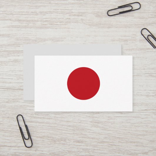 Japanische Flagge Visitenkarte (Vorderseite/Rückseite Beispiel)