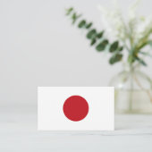 Japanische Flagge Visitenkarte (Stehend Vorderseite)