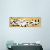 Japanische Flock Cranes Vintag Bird Rich Classic Banner (Messeveranstaltung)